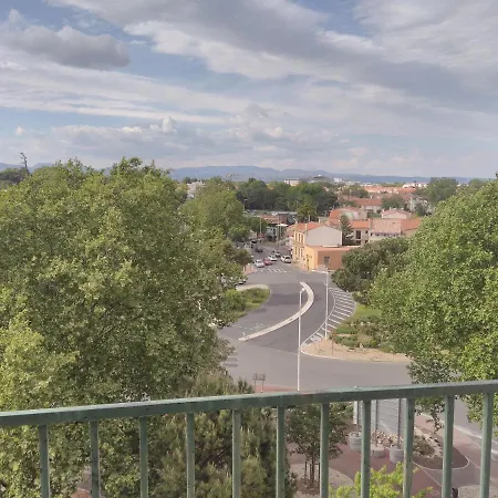 公寓 D'anjou - Grand Avec Clim, Balcon Et Parking Privatif 佩皮尼昂